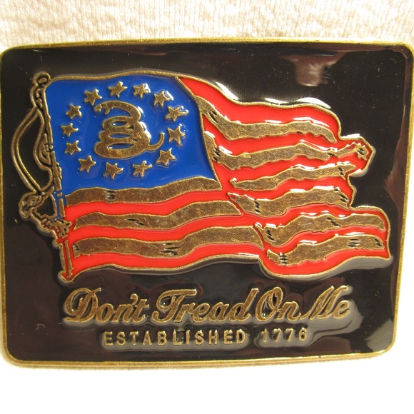 gadsden flag belt buckle